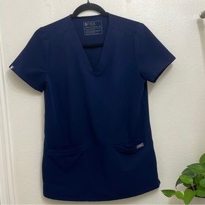 Figs Technical Collection Casma 3-Pocket Top XS - Navy Blue (1)